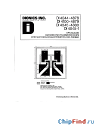Datasheet DI4100 manufacturer Dionics