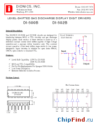 Datasheet DI-500B manufacturer Dionics