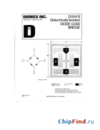Datasheet DI914-1B manufacturer Dionics