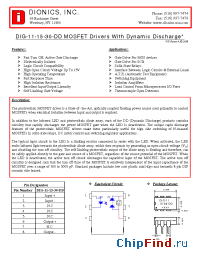 Datasheet DIG-11-15-30DD manufacturer Dionics