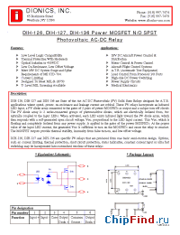 Datasheet DIH-126 manufacturer Dionics