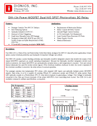 Datasheet DIH-134 manufacturer Dionics