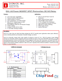 Datasheet DIH-143 manufacturer Dionics