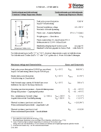 Datasheet 1.5KE9.1 manufacturer Diotec