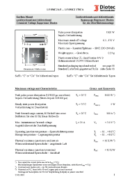 Datasheet 1.5SMCJ110A manufacturer Diotec