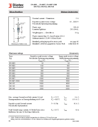 Datasheet 1N4004 manufacturer Diotec