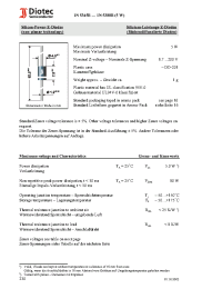 Datasheet 1N5352B manufacturer Diotec