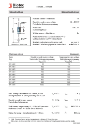 Datasheet 1N5408 manufacturer Diotec