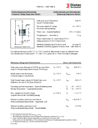 Datasheet 5KP10A manufacturer Diotec