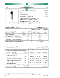 Datasheet BC557 manufacturer Diotec