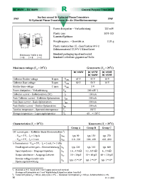 Datasheet BC856BW manufacturer Diotec