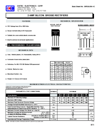 Datasheet BR81OD manufacturer Diotec