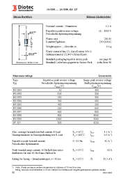 Datasheet BY127 manufacturer Diotec