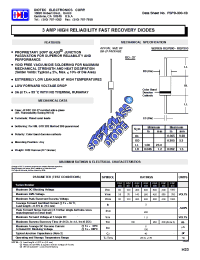 Datasheet BY399RGP30K manufacturer Diotec
