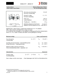 Datasheet BZX84C16 manufacturer Diotec