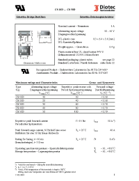 Datasheet CS50D manufacturer Diotec