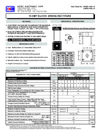 Datasheet DB1000-DB1010 manufacturer Diotec