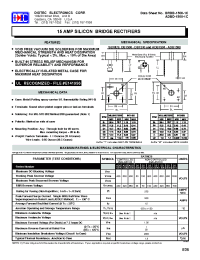 Datasheet DB1506M/W manufacturer Diotec