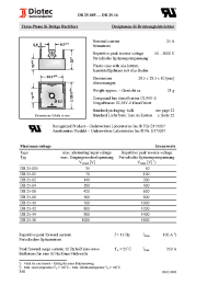 Datasheet DB25-12 manufacturer Diotec