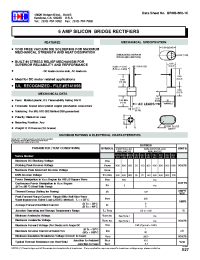 Datasheet HBU600-HBU610 manufacturer Diotec