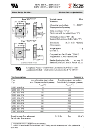 Datasheet KBPC1001W manufacturer Diotec