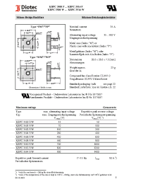 Datasheet KBPC3500FW manufacturer Diotec