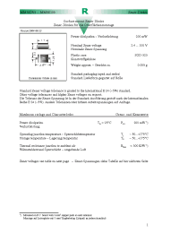 Datasheet MM3Z39 manufacturer Diotec