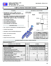 Datasheet MUR150 manufacturer Diotec