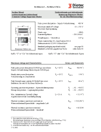 Datasheet P4SMAJ13 manufacturer Diotec