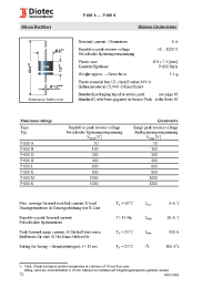 Datasheet P600M manufacturer Diotec