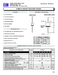 Datasheet UFR600-UFR608 manufacturer Diotec