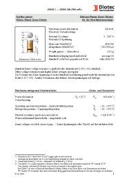 Datasheet ZMM15 manufacturer Diotec