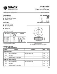 Datasheet DCR1279SD45 manufacturer Dynex