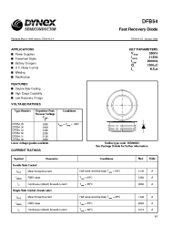 Datasheet DFB5433 manufacturer Dynex