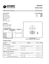 Datasheet DS402ST09 manufacturer Dynex