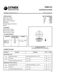 Datasheet ESM412010 производства Dynex