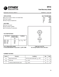 Datasheet MF35 manufacturer Dynex