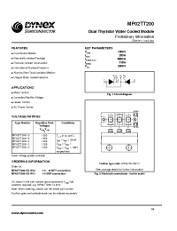 Datasheet MP02TT200 manufacturer Dynex