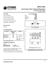 Datasheet MP02TT800-15 manufacturer Dynex