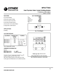 Datasheet MP02TT800-16 manufacturer Dynex