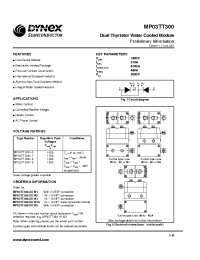 Datasheet MP03TT300 manufacturer Dynex