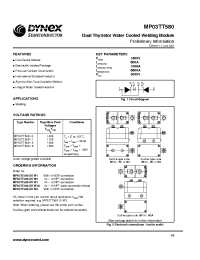 Datasheet MP03TT580 manufacturer Dynex