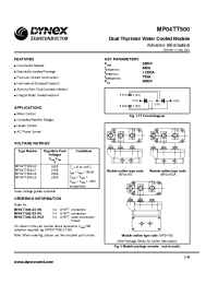 Datasheet MP04TT500-26-W3 manufacturer Dynex