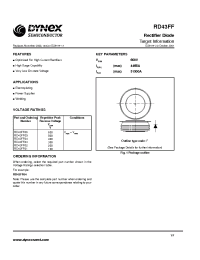 Datasheet RD43FF05 manufacturer Dynex