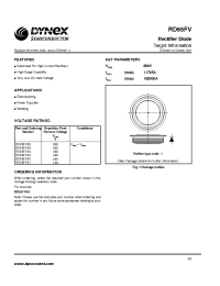 Datasheet RD65FV01 manufacturer Dynex