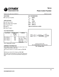 Datasheet TK1214M manufacturer Dynex