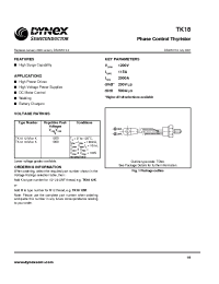 Datasheet TK1810MK manufacturer Dynex