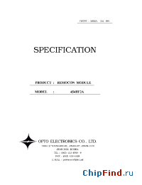 Datasheet 454HF2A manufacturer E-OEC