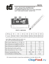 Datasheet PBTR100 manufacturer Electronic Devices