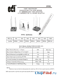 Datasheet PPR100 manufacturer Electronic Devices